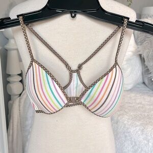 Girls Cotton Striped Padded Training Bra